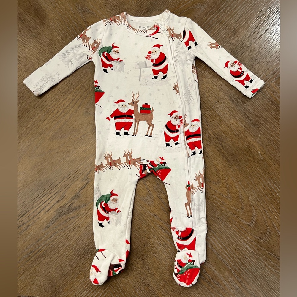 Pottery Barn Kids Holiday sleeper. Size 3-6 mos.
